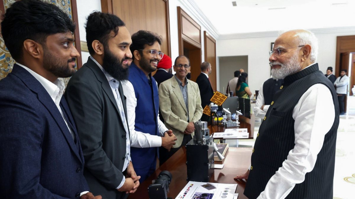 PM Modi meets young space innovators in New Delhi