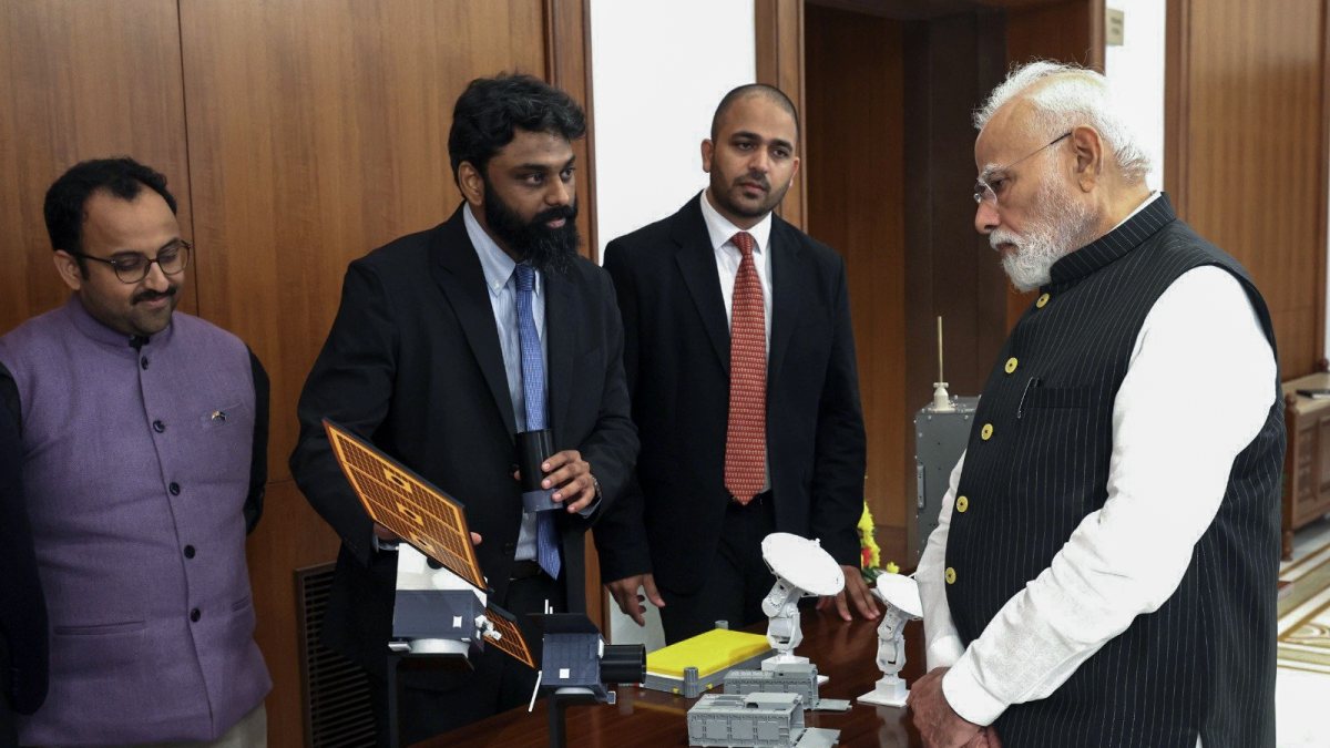 PM Modi meets young space innovators in New Delhi